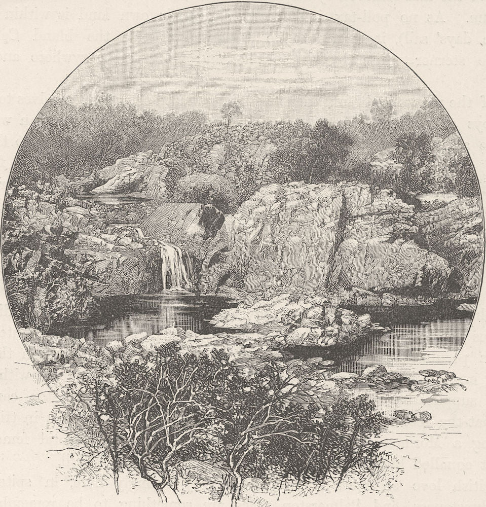 AUSTRALIA. Northern Territory. Source of Edith River 1890 old antique print